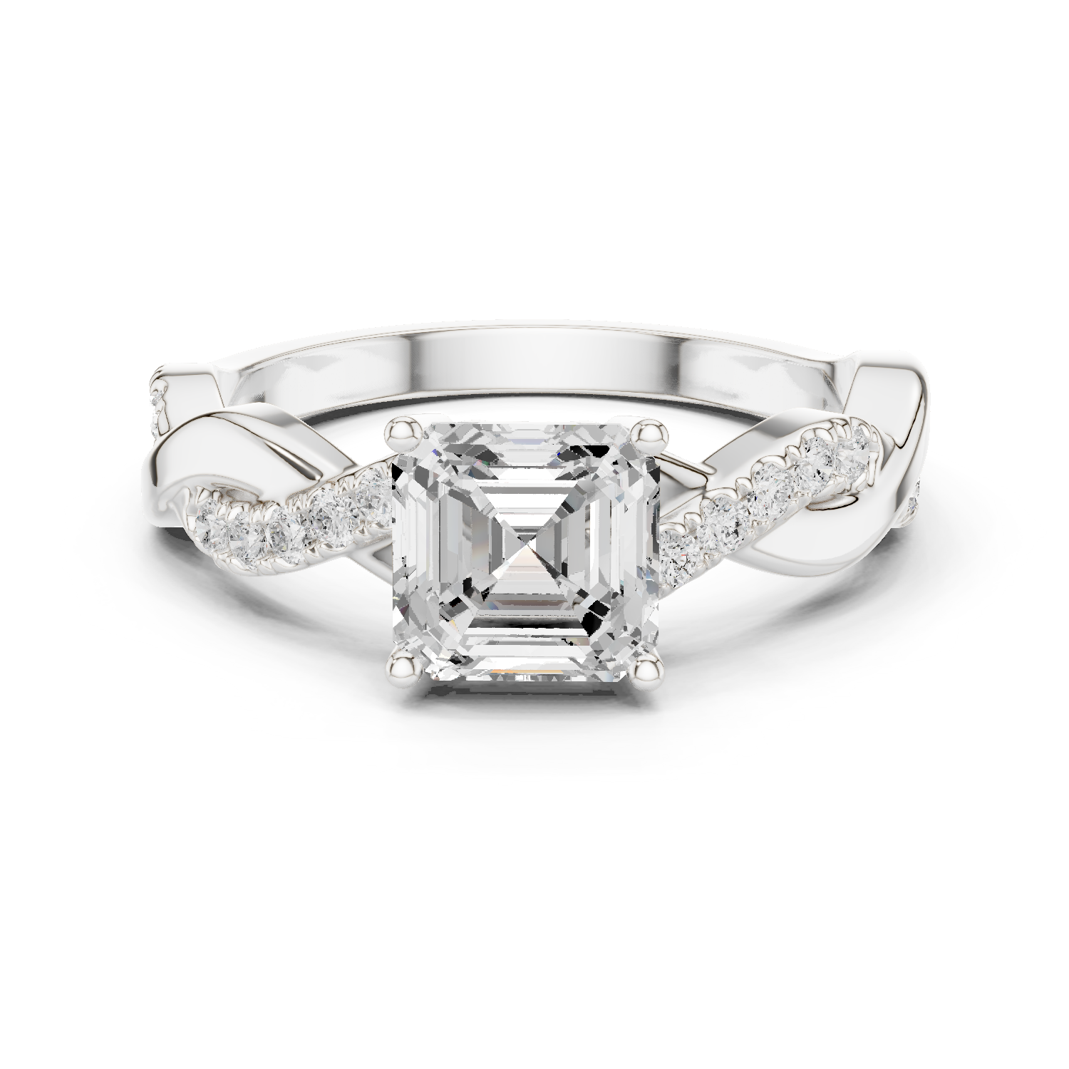 Gold Ring DDLR-1112, White Gold