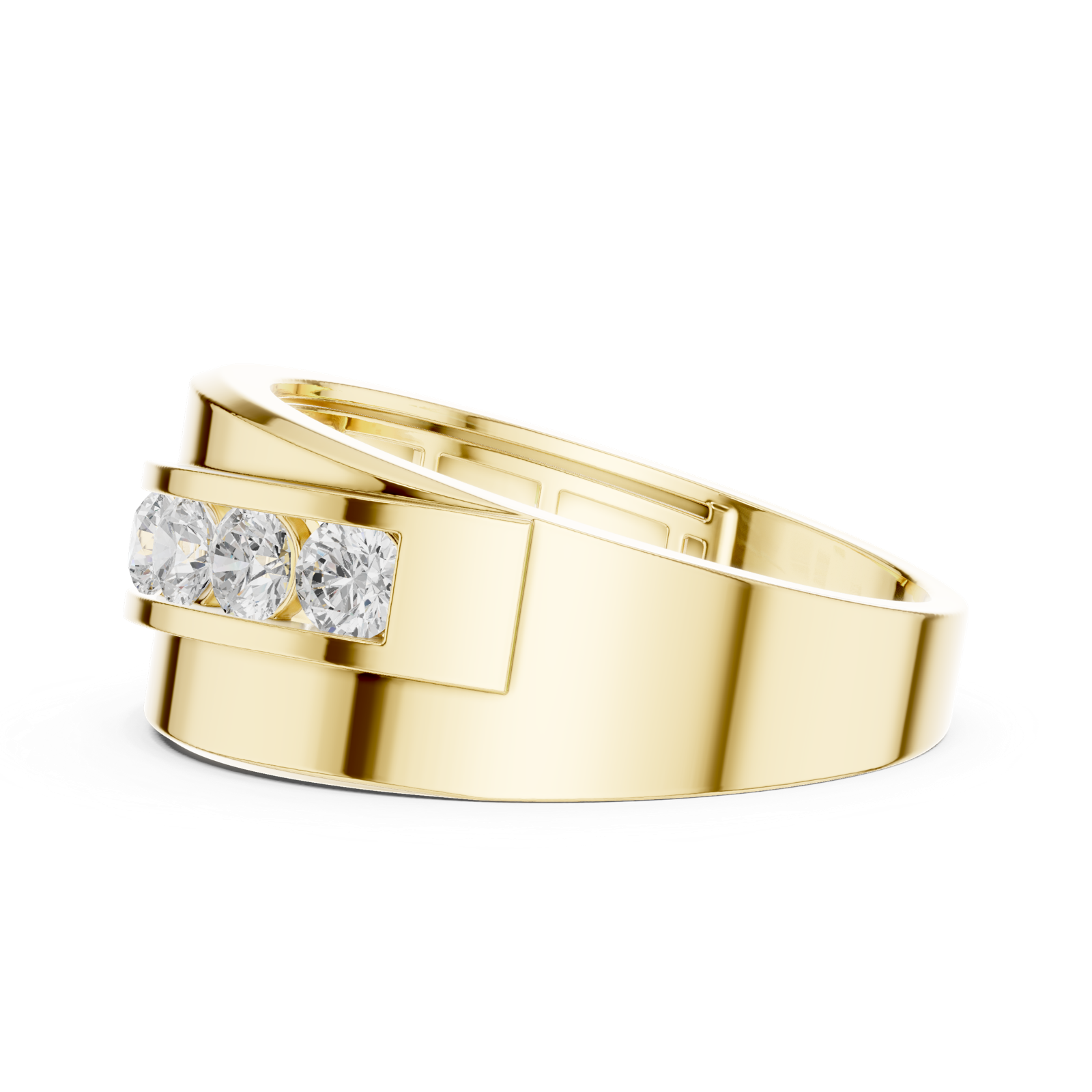 Gold Ring DDLR-391, Yellow Gold, view 3