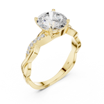 Gold Ring DDLR-816, Yellow Gold, view 2