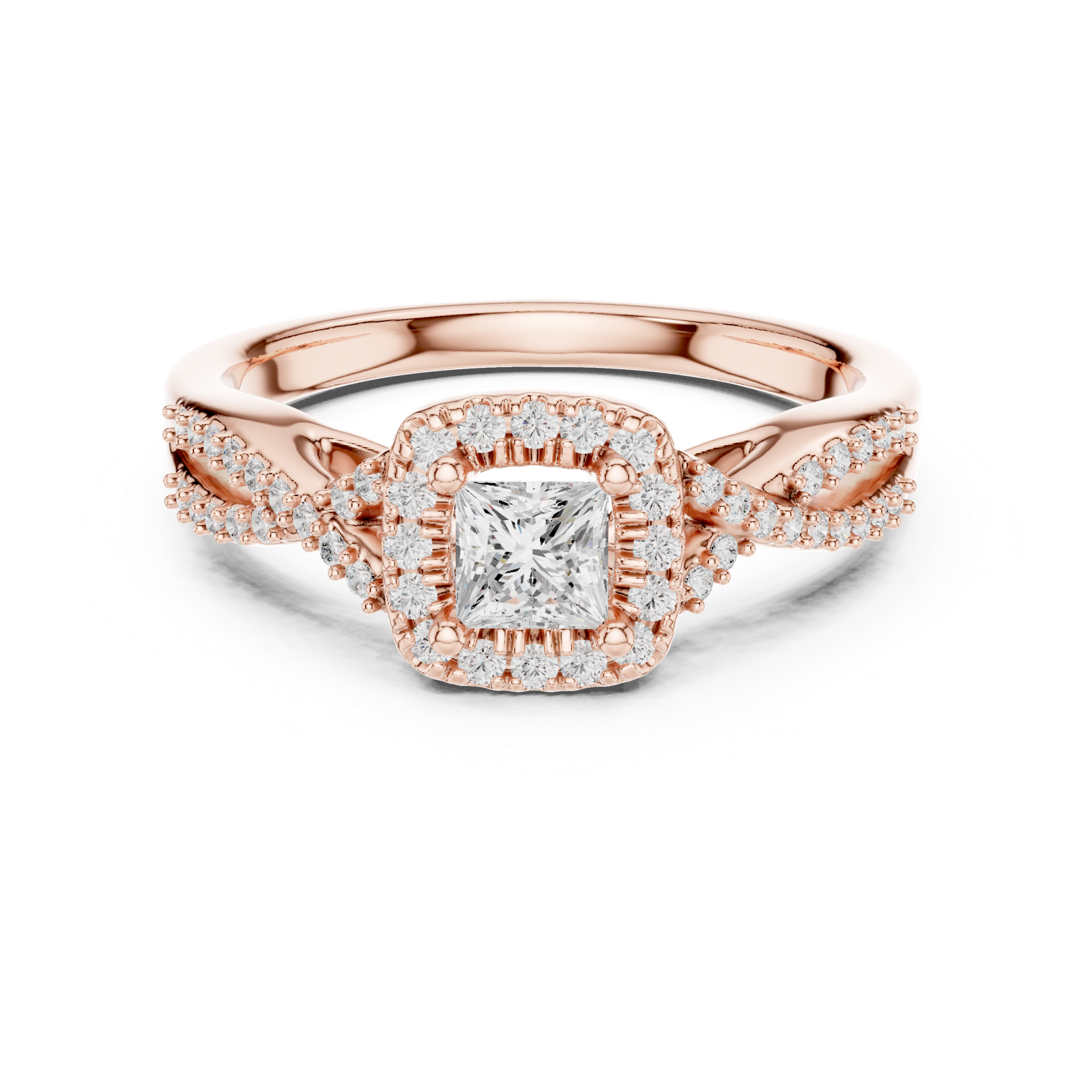 Gold Ring LR-0273, Rose Gold