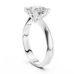 Gold Jewelry L36-8, Princess center stone, White Gold, view 1