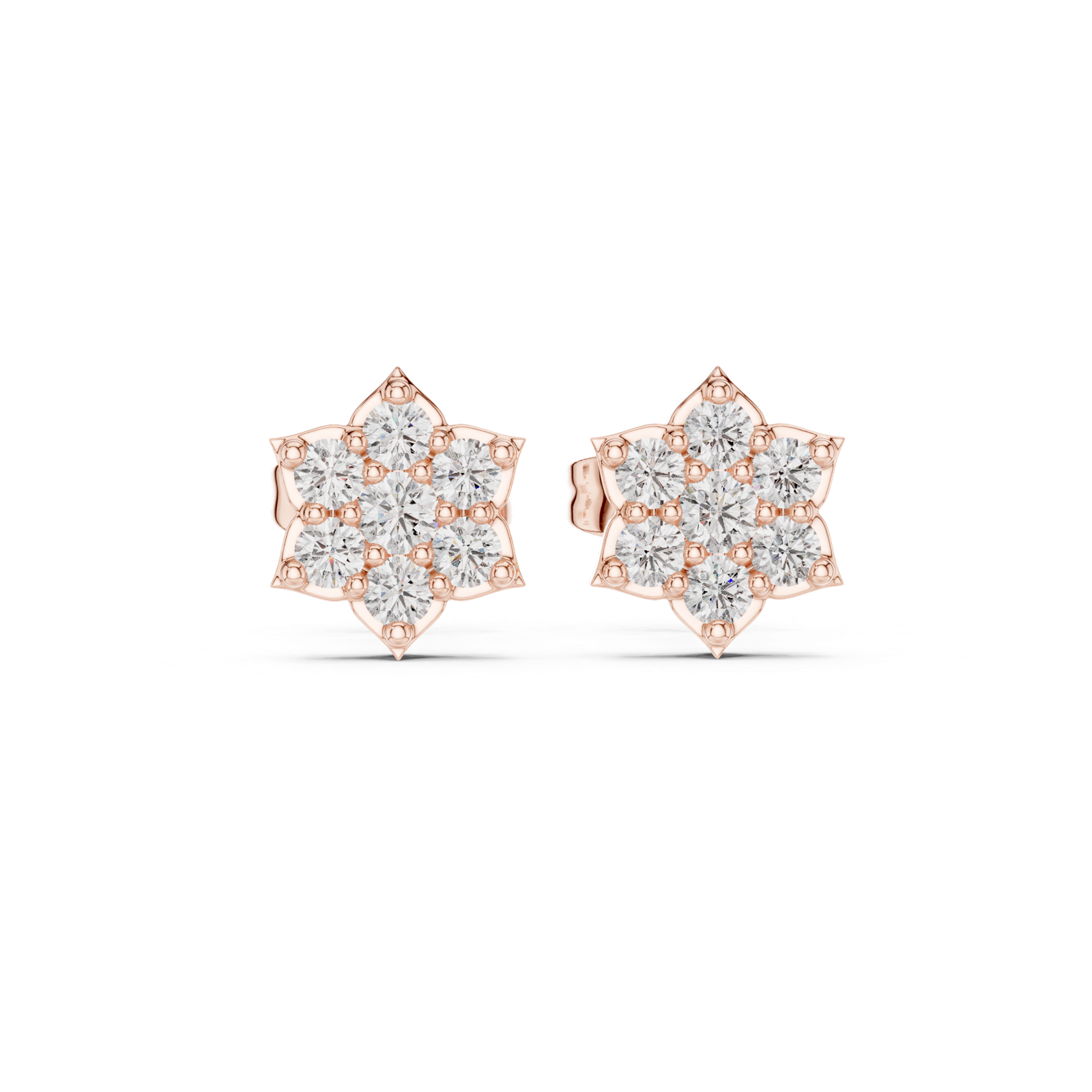 Gold Earrings 9-10035E, Rose Gold
