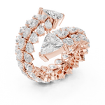 Gold Ring DDLR-845, Rose Gold, view 2