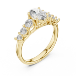 Gold Ring DDLR-704, Yellow Gold, view 2