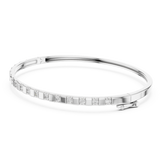 14K Solid Gold Lab Diamond Bracelet, White Gold, view 1