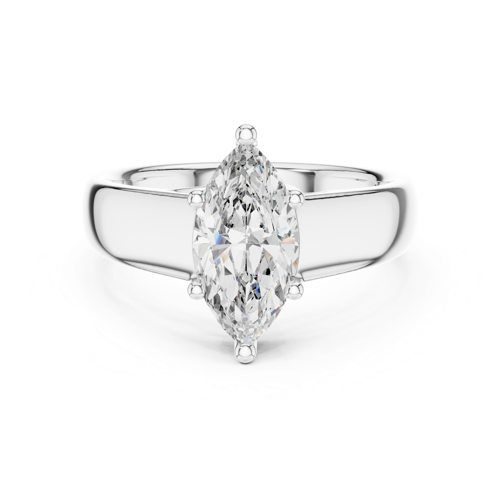 Gold Ring DDLR-067, White Gold