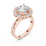 Gold Ring DDLR-333, Rose Gold, view 2