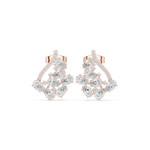 Gold Earrings Earring, Rose Gold, view 4