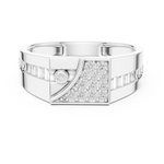 Gold Ring LR-01 (29), White Gold, view 4