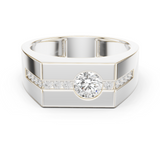 Gold Men's Ring GGR-0011, White Gold
