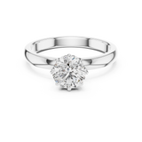 Gold Ring LR-0002, White Gold, view 4