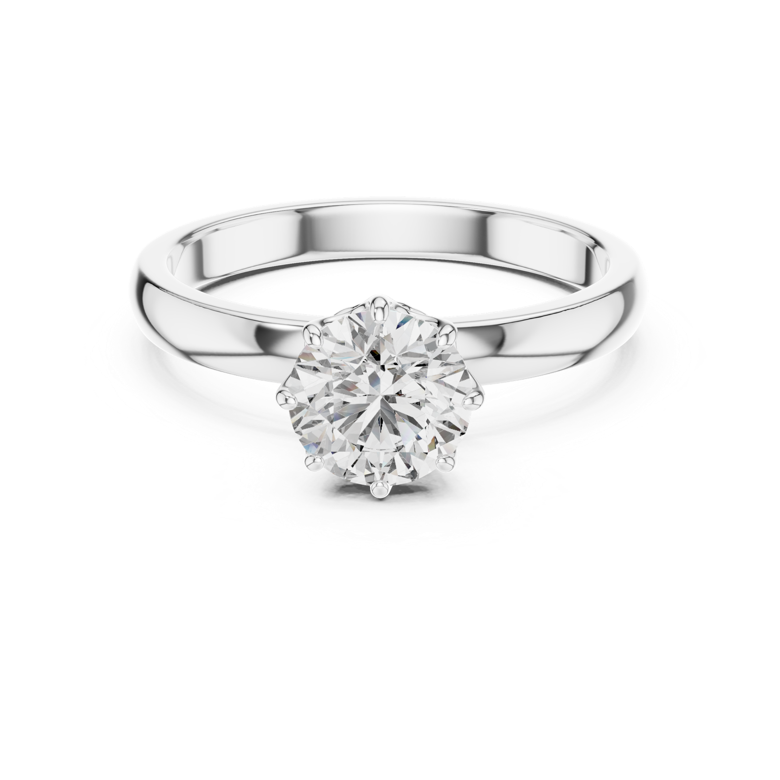 Gold Ring LR-0002, White Gold, view 4