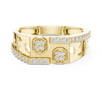 Gold Ring LR-01 (30), Yellow Gold, view 4