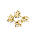 Gold Earrings GER-0354, Yellow Gold, view 2