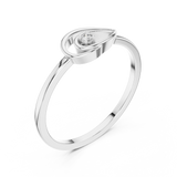 Gold Ring DR-6177, White Gold, view 2