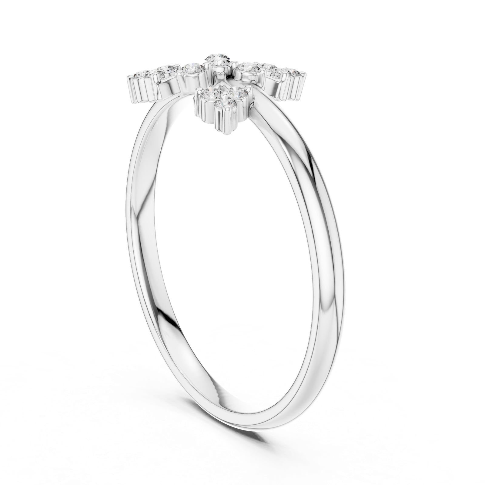 Gold Ring 1 (270), White Gold, view 1