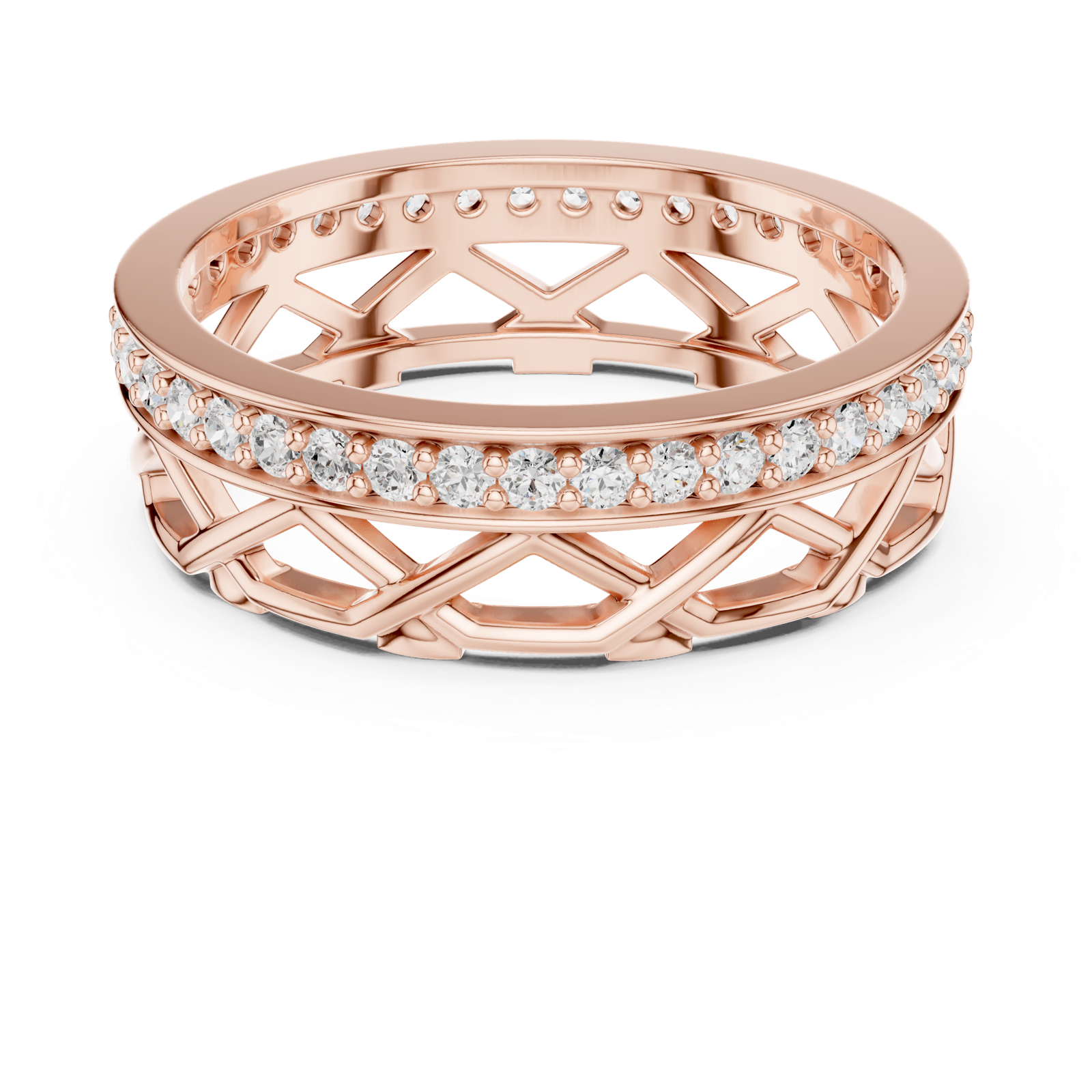 Gold Ring L22-R9, Rose Gold, view 4