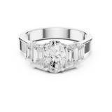 Gold Ring DDLR-1063, White Gold, view 4