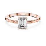 Gold Ring ALR-171, Rose Gold, view 4