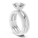 Gold Ring DDLR-302, White Gold, view 1