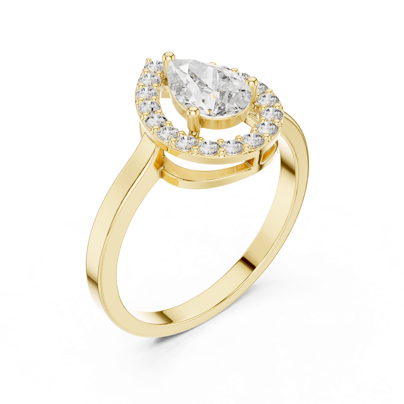 Gold Ring ALR-30, Yellow Gold, view 2