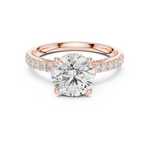 Gold Ring DDLR-263, Rose Gold, view 4