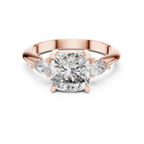 Gold Ring DDLR-196, Rose Gold, view 4