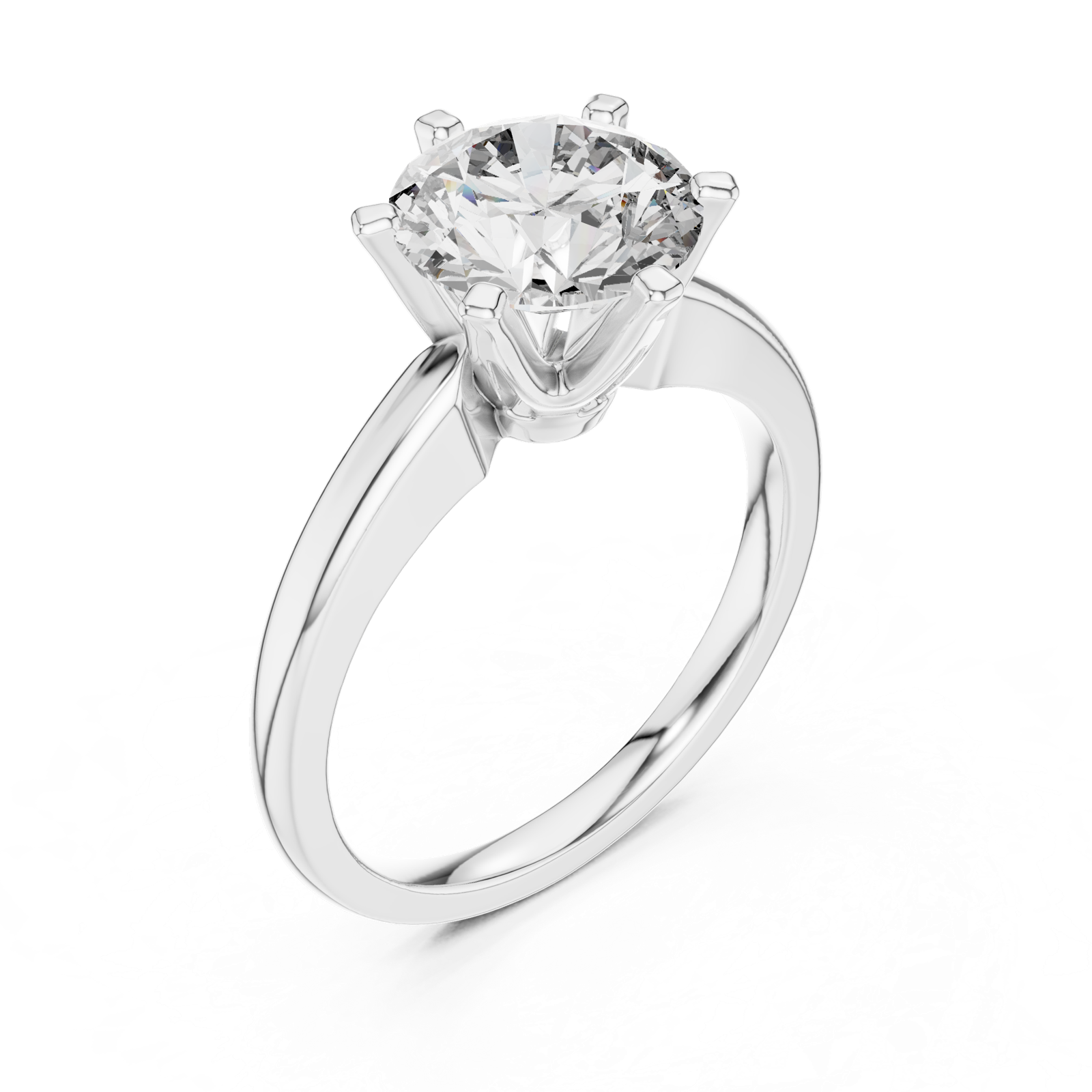 Gold Ring 00001L (36), White Gold, view 2