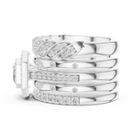 Gold Ring DDLR-849, White Gold, view 3