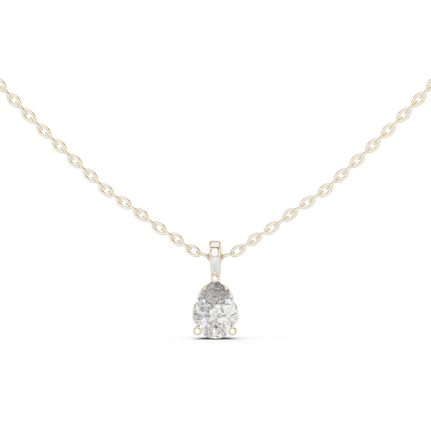 Gold Pendant GPD-0066, White Gold