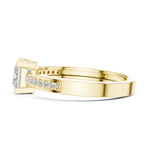 Gold Ring HLR-256, Yellow Gold, view 3