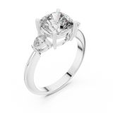 Gold Ring DDLR-196, White Gold, view 2