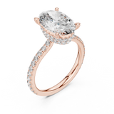 Gold Ring DDLR-171, Rose Gold, view 2