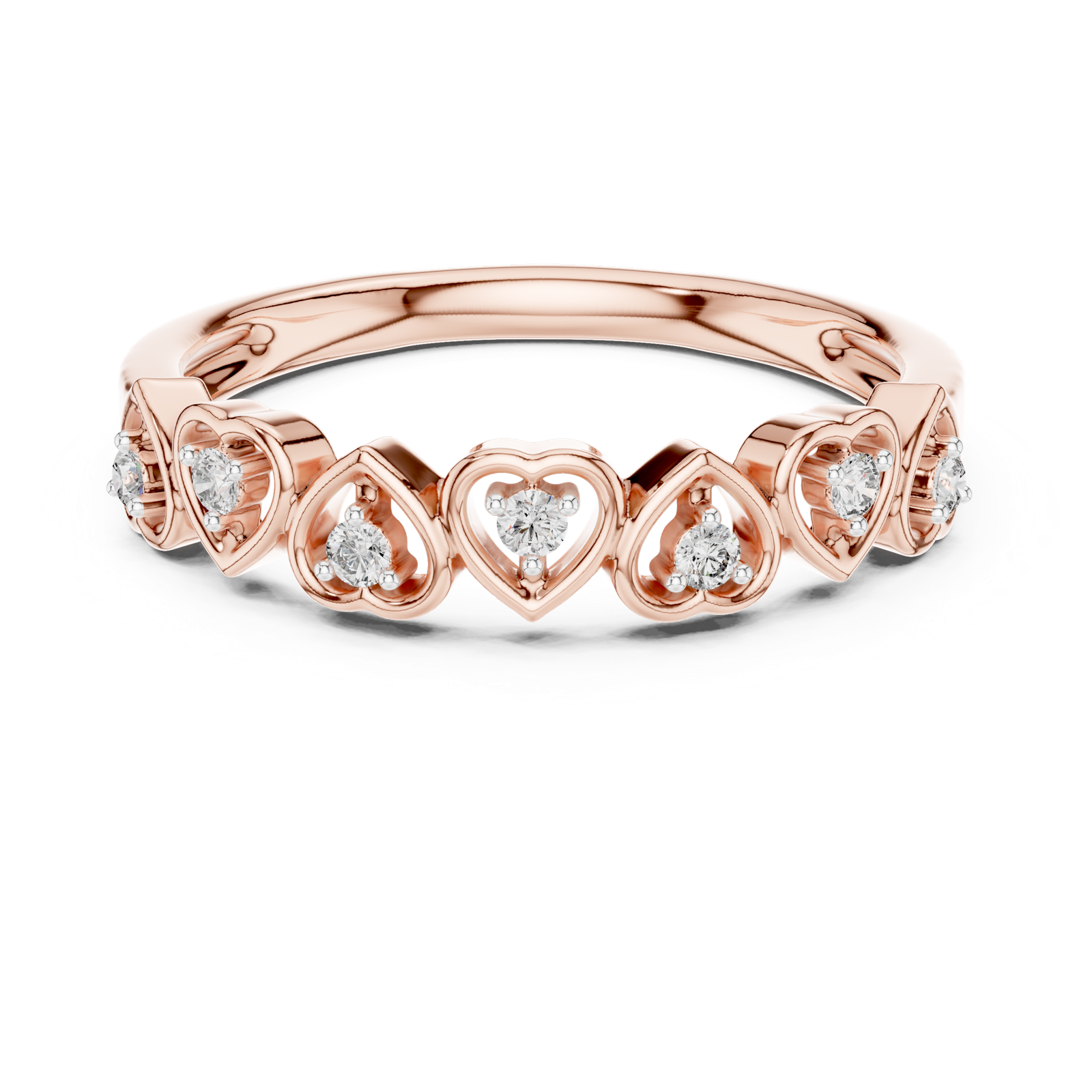 Gold Ring 12-10058@L, Rose Gold