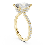 Gold Ring DDLR-171-R00865, Radiant center stone, Yellow Gold, view 1