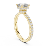 Gold Ring DDLR-873, Yellow Gold, view 1