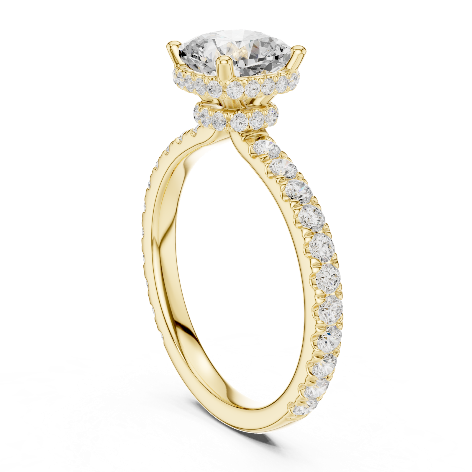 Gold Ring DDLR-873, Yellow Gold, view 1