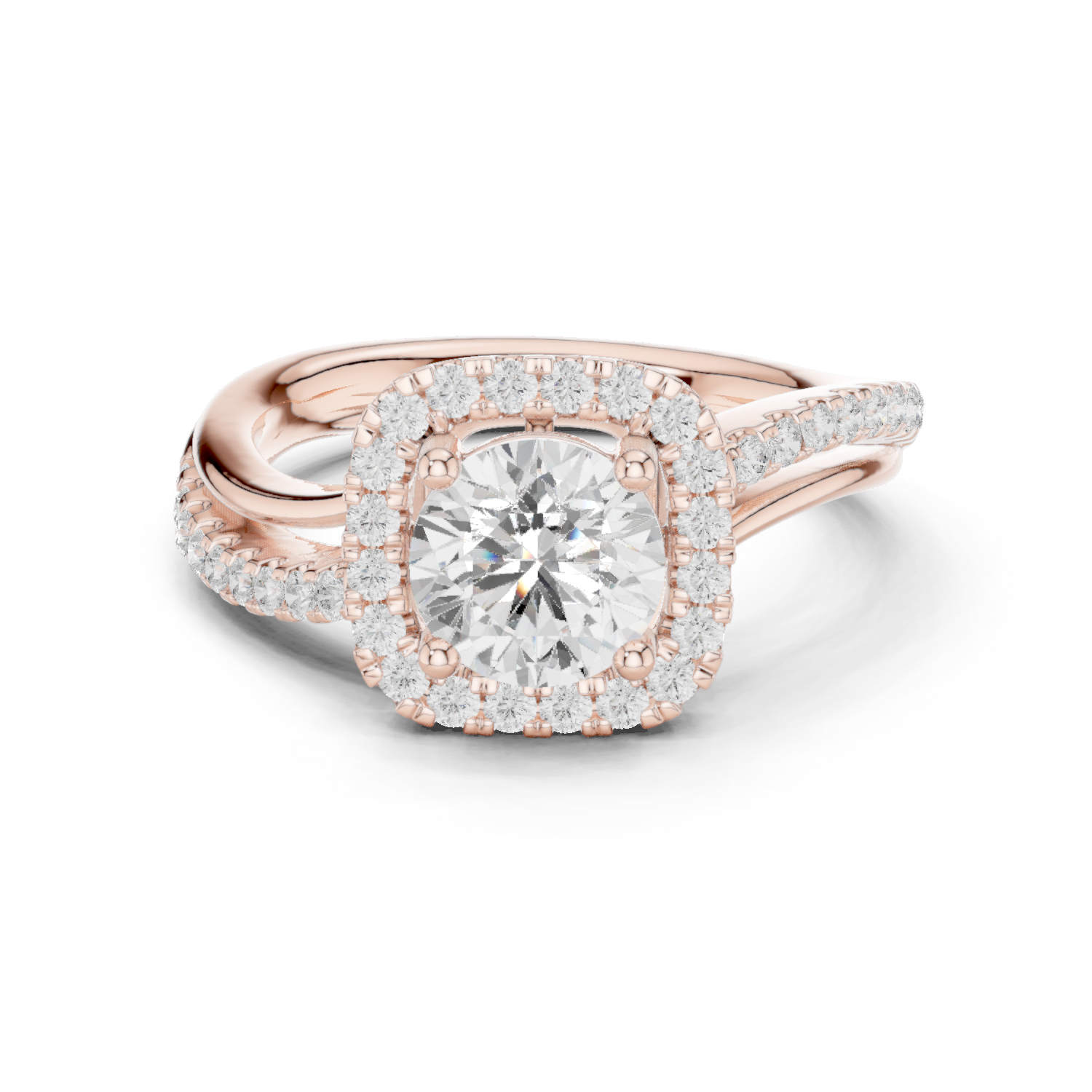 Gold Ring DDLR-680, Rose Gold