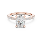 Gold Ring DDLR-888, Rose Gold, view 4