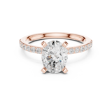 Gold Ring DDLR-888, Rose Gold, view 4