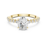 Gold Ring DDLR-1058, Yellow Gold, view 4