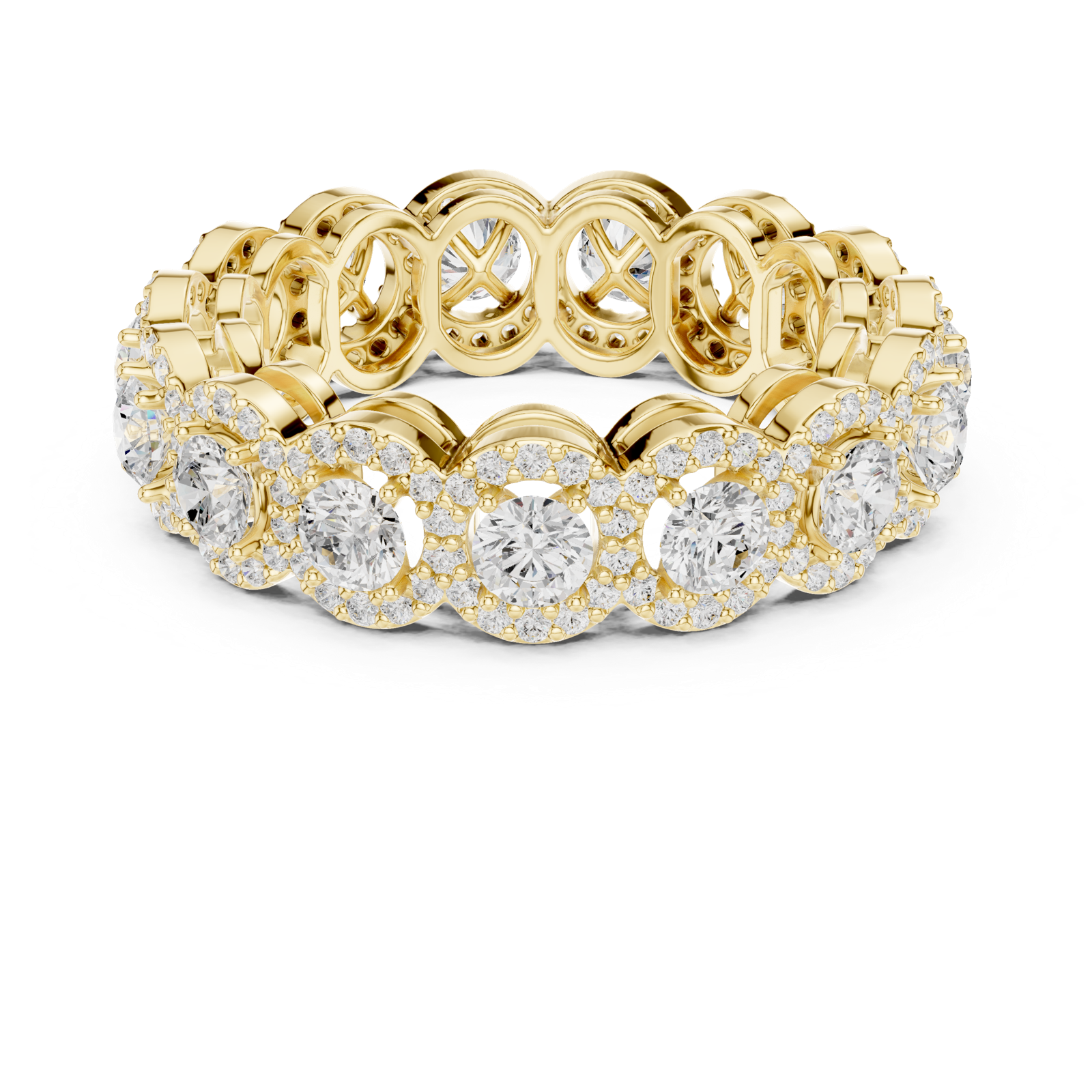 Gold Ring DDLR-764, Yellow Gold, view 4