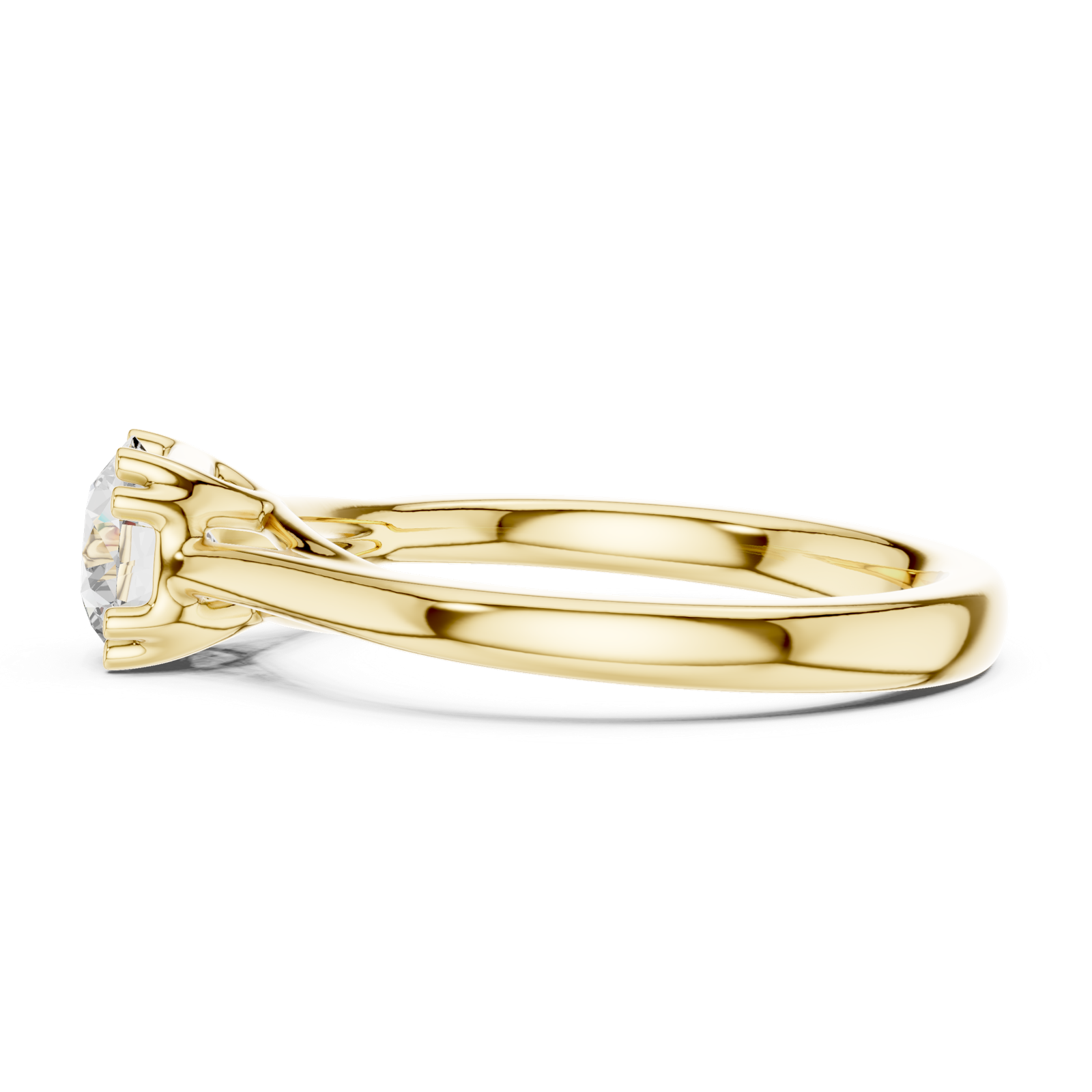 Gold Ring DDLR-550, Yellow Gold, view 3