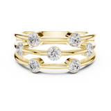 Gold Ring DDLR-464, Yellow Gold, view 4