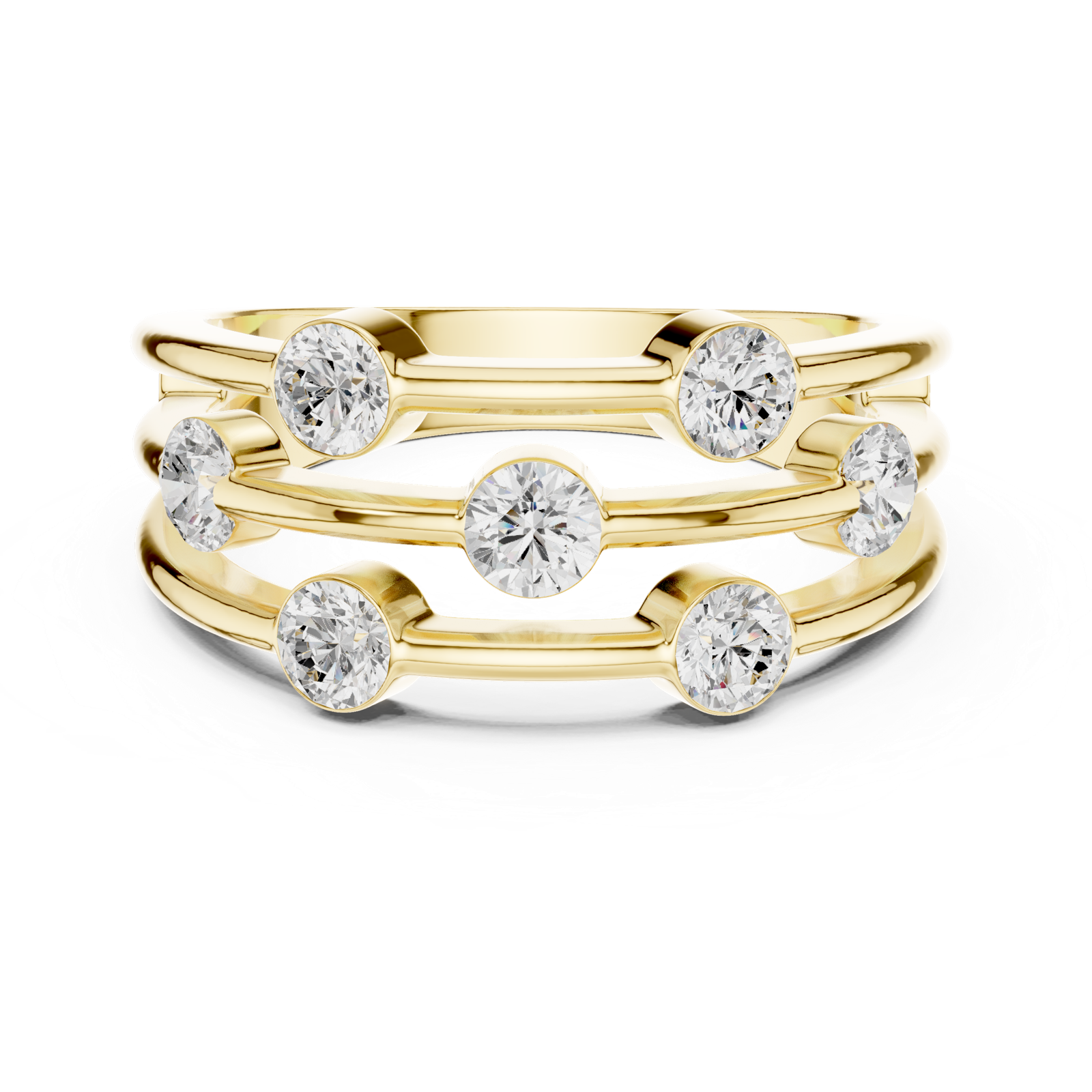 Gold Ring DDLR-464, Yellow Gold, view 4