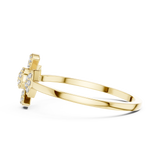 Gold Ring DR-6320, Yellow Gold, view 3