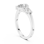 Gold Ring DDLR-1093, White Gold, view 1