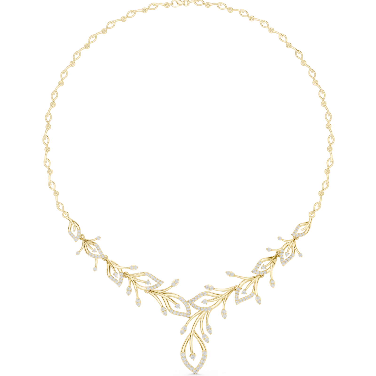 Gold Necklace SBWN (4), Yellow Gold, view 4