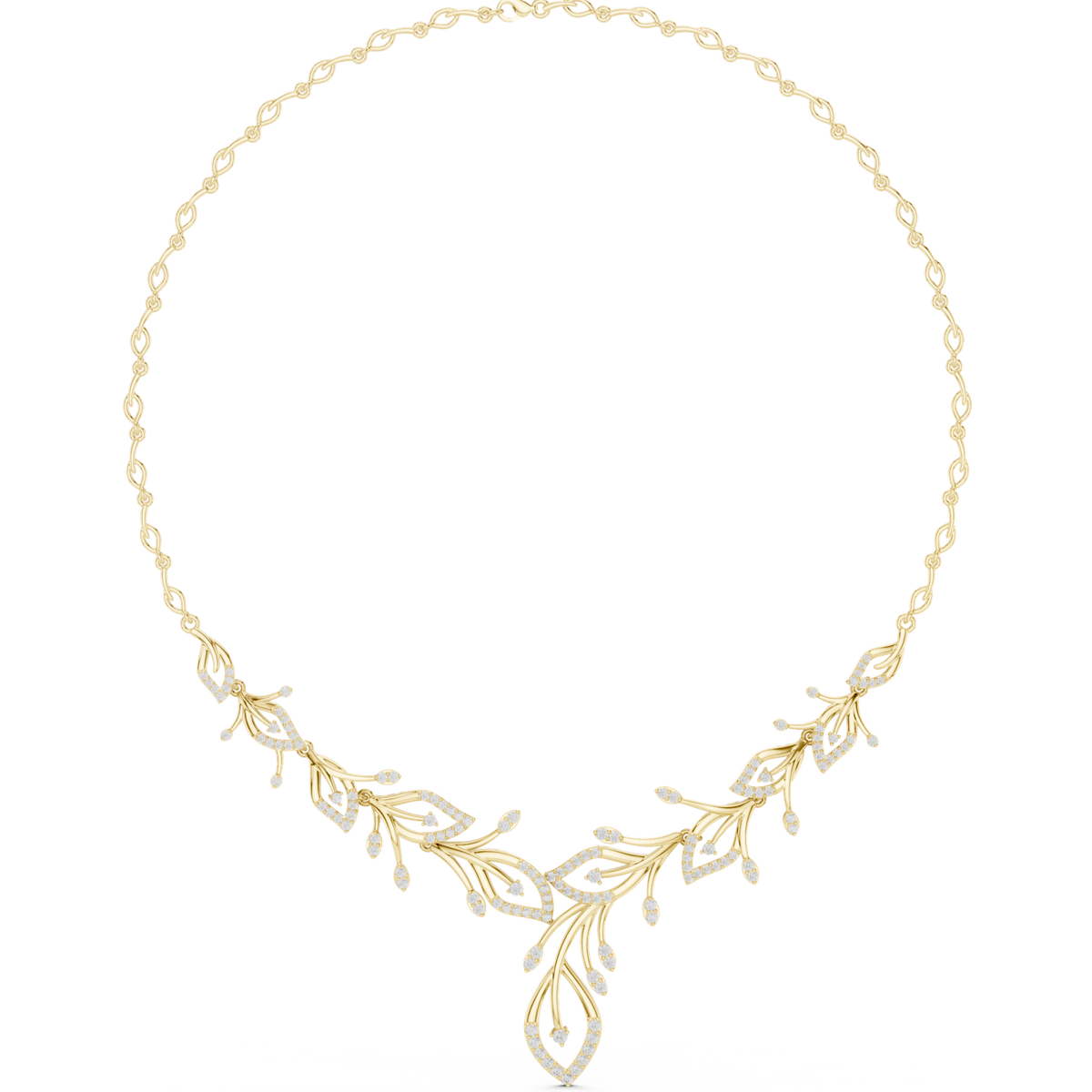 Gold Necklace SBWN (4), Yellow Gold, view 4