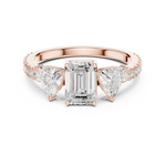 Gold Ring DDLR-1078, Rose Gold, view 4